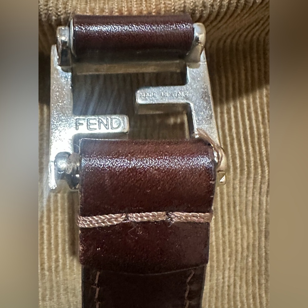 Fendi Brown Corduroy Bag - Picture 7 of 13